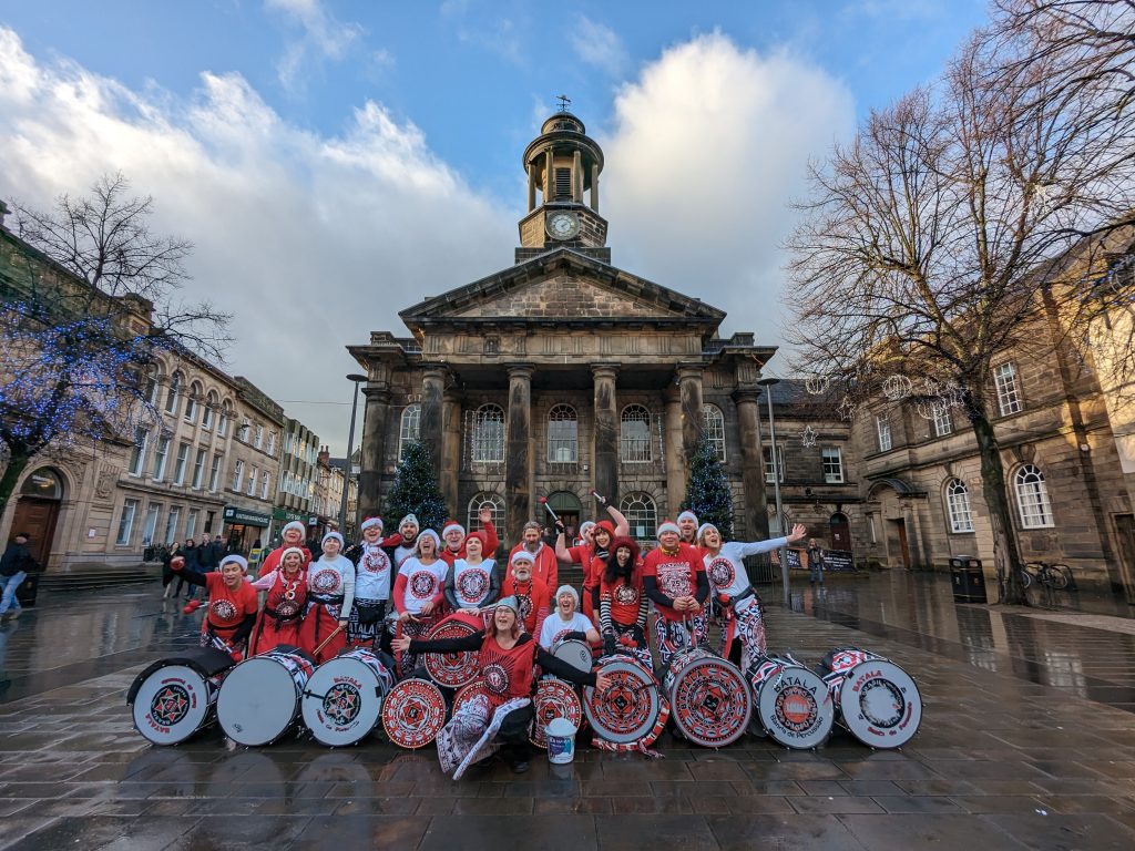 Christmas busk in Market Square