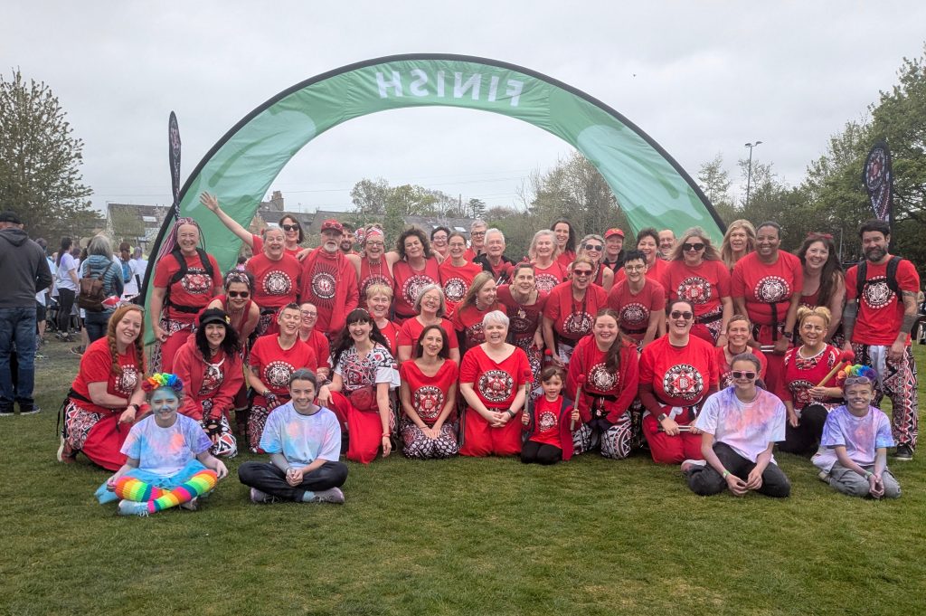 Batala Lancaster at St John's Hospice Colour Dash 2025