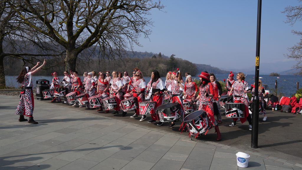 Busking at the Glebe, Bowness