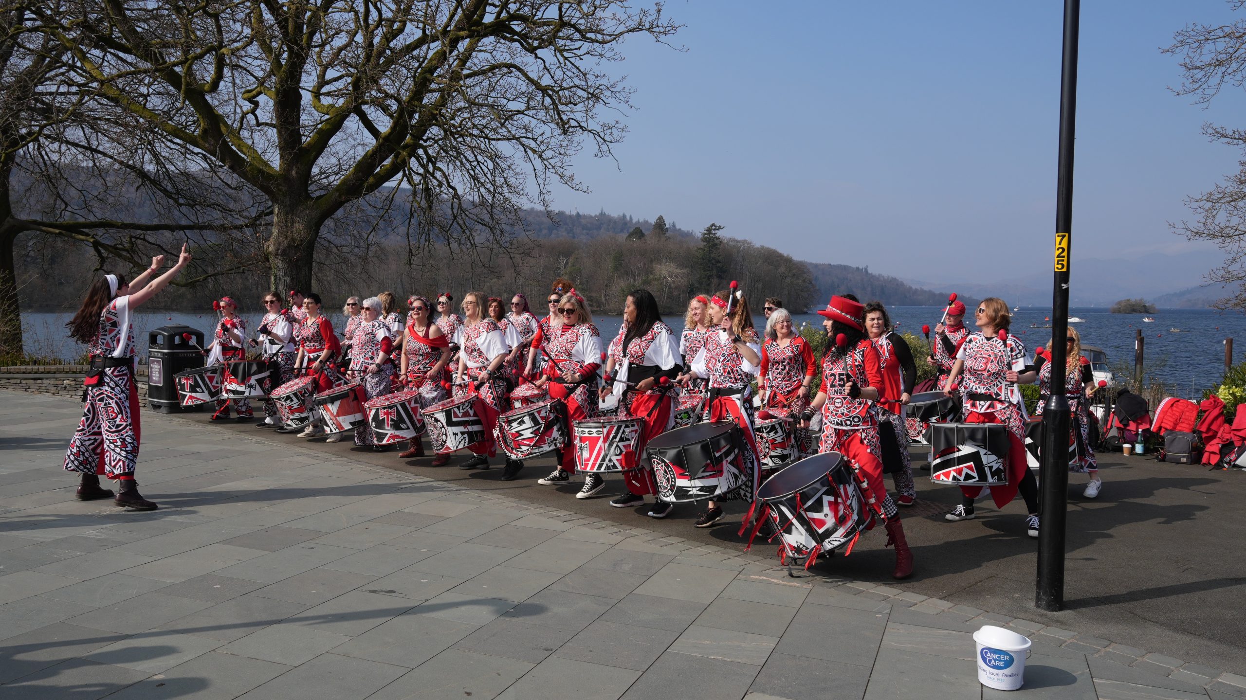 Busking at the Glebe, Bowness